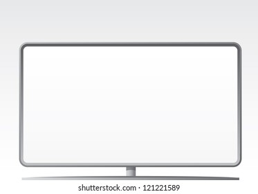 Blank vertical billboard. Vector