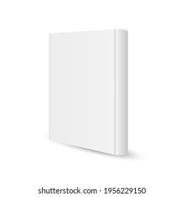 Blank vertical book template   isolated on white background. Vector illustration. Eps 10.