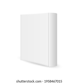 Blank vertical book template   isolated on white background. Vector illustration. Eps 10.