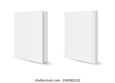 Blank vertical book template.  Blank magazine or book cover, brochure booklet. Vector illustration. Eps 10.