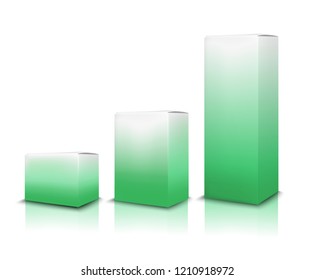 Blank vertical paper box.