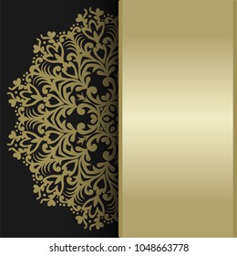 Blank vertical Stripe Label. Invitation card for the wedding, anniversary, birthday and other holidays with place for text. Can be used as a brochure, signboard