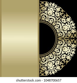 Blank vertical Stripe Label. Invitation card for the wedding, anniversary, birthday and other holidays with place for text. Can be used as a brochure, signboard