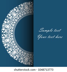 Blank vertical Stripe Label. Invitation card for the wedding, anniversary, birthday and other holidays with place for text. Can be used as a brochure, signboard