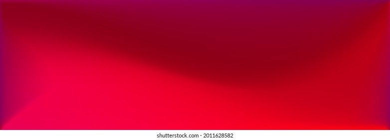 Blank Vibrant Vivid Blurred Texture Illustration. Color Dark Smooth Surface Backdrop. Color Vivid Wavy Gradient Mesh. Rose Neon Bright Wavy Gradient Mesh. Red Blood Dark Blurred Background.