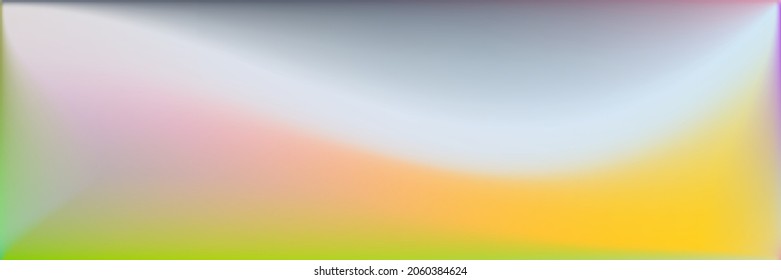 Blank Vibrant Vivid Smooth Surface Illustration. Rainbow Trendy Background. Color Multicolor Colorful Wavy Gradient Mesh. Natural Water Modern Design Backdrop. Dark Bright Wavy Gradient Mesh.