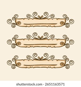 Blank Vintage Folder Label Journal Planner Decorative Texture