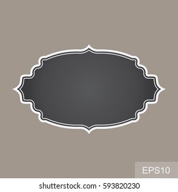 blank vintage frames. Gift tags. Paper labels. Flat design. isolated vectors. 
