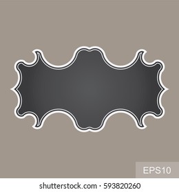 blank vintage frames. Gift tags. Paper labels. Flat design. isolated vectors. 
