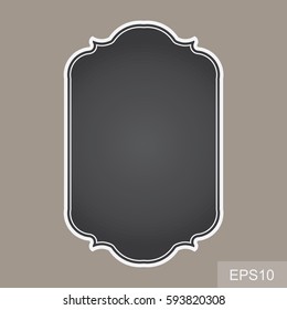 blank vintage frames. Gift tags. Paper labels. Flat design. isolated vectors. 
