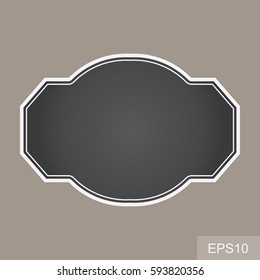 blank vintage frames. Gift tags. Paper labels. Flat design. isolated vectors. 
