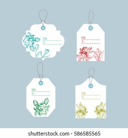 blank vintage labels set, vector Eps10