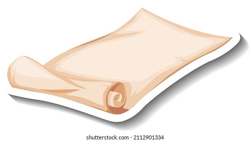 Blank vintage scroll paper  illustration