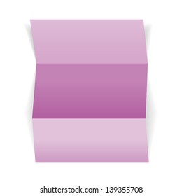 The blank violet piece of paper, ready for your text / piece of violet paper