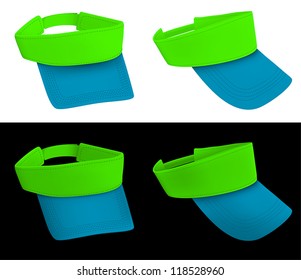 Blank visor template.