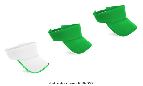 Blank visor template set.