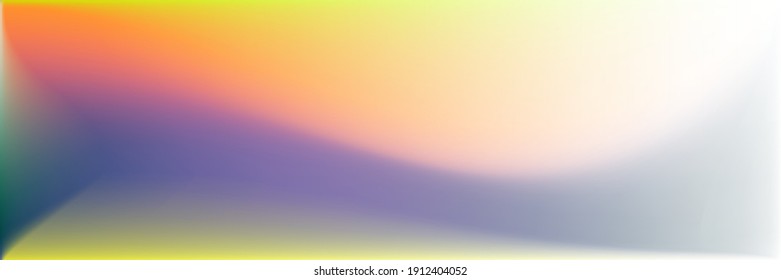Blank Vivid Wavy Gradient Mesh. Bright Trendy Background. Dark Natural Horizontal Lines Backdrop. Multicolor Colorful Color Smooth Surface Illustration. Water Vibrant Rainbow Wavy Gradient Mesh.