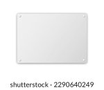blank wall sign signboard template vector illustration