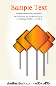 Blank  warning sign .Vector illustration.