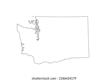 9,529 Washington contour Images, Stock Photos & Vectors | Shutterstock