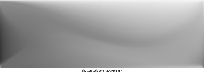 Malla de degradado ondulada de agua en blanco. Malla de gradiente ondulada monocromática. Diseño Gris Aluminio Moderno. Fondo de moda de Plata Natural. Ilustración De Textura Gris Borrosa.