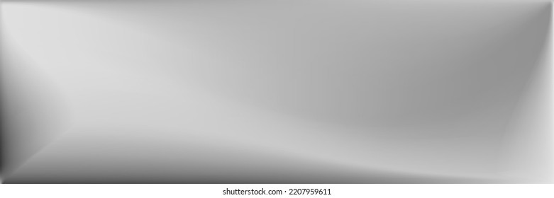 Malla de degradado ondulada de agua en blanco. Monocromático Plata Moderna Diseño Fondo. Malla de gradiente ondulada de aluminio. Fondo de oficina gris en blanco y negro. Ilustración De Superficie Gris Suave.