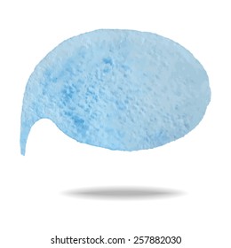 Blank watercolor background for the message. Vector.
