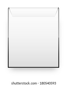 The blank web banner with blank heading and black stroke / Web banner template / The blank board