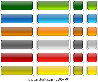 Blank Web Color Buttons Vector Stock Vector (Royalty Free) 55967794 ...