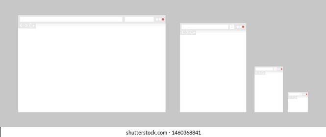 Flat Browser Mockup Images Stock Photos Vectors Shutterstock