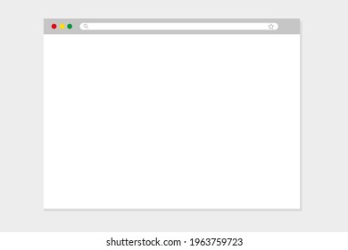 Blank web page of the site. Vector graphics