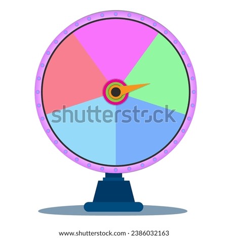 Blank wheel of fortune 12 slots icon. Clipart image isolated on white background. Board game color spinner. Colorful wheel of fortune. vector. spinner wheel.