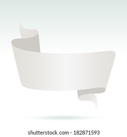 Blank White Advertising Banner. vector