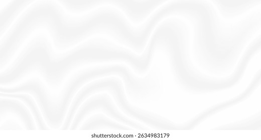 Plano de fundo branco em branco com textura de gradiente suave. Vetor de seda branca elegante liso ou pano de fundo de textura de tecido de luxo cetim. Textura de cetim cinza branco que é fundo de seda de tecido prata branco.