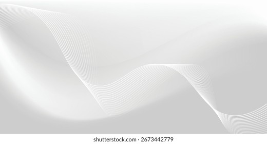 Blank white background with soft gradient texture. vector ilustration.