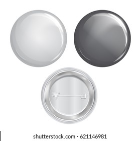 blank white badge