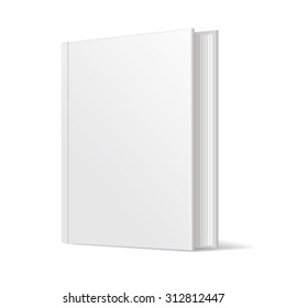 Blank White Book Cover Add Your Stock Vector (Royalty Free) 312812447 ...