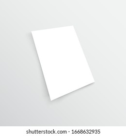 Blank White Brochure Book Mockup Presentation Stock Vector (Royalty ...