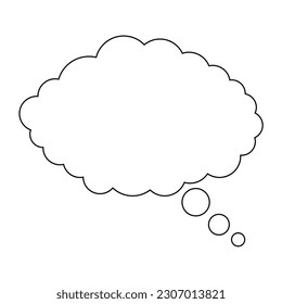 blank white bubble vector illustration for re-edit