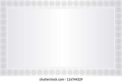 Blank White Certificate. Jpeg Version Also Available In Gallery.