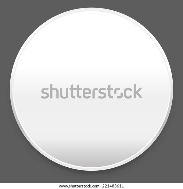 Blank White Circle Stock Vector (Royalty Free) 221483611 | Shutterstock