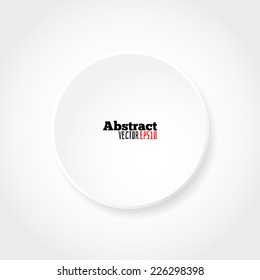 Blank white circle vector template for your designs