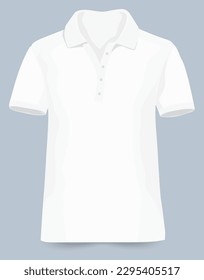 Blank-Kragen-T-Shirt-Vorlage - Vektorgrafik