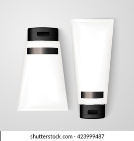 Blank White cosmetic tube pack Of Cream Or Gel. Ready for your package design