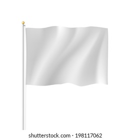 Blank White Flag