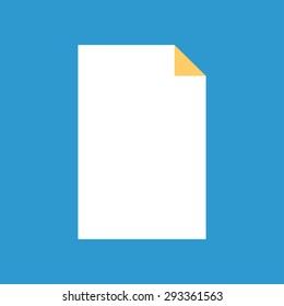 Blank white flyer paper