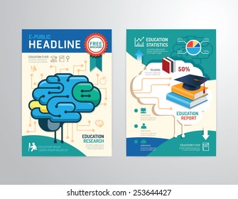 Blank white folding paper flyer vector