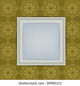 Blank White Frame on Wall