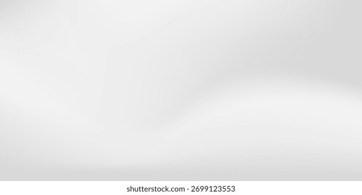 Blank white gradient background with product display. Elegant White backdrop or empty studio with room floor. 3D rendering concept