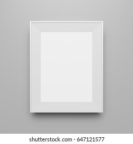 Blank white Image Frame Mockup Design